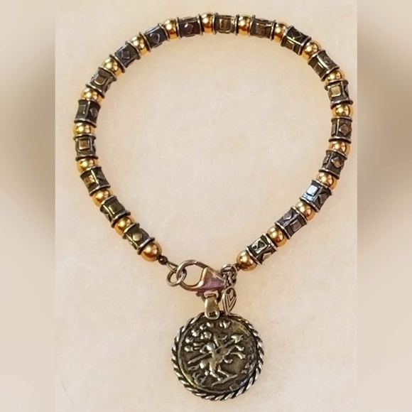 Silpada Sterling Silver & 14k Gold Coin Bracelet - Picture 9 of 10